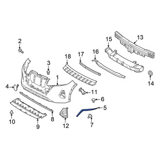 Nissan OE - Front Left Upper Bumper Trim