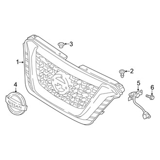 Nissan OE - Front Bumper & Grille - Grille & Components