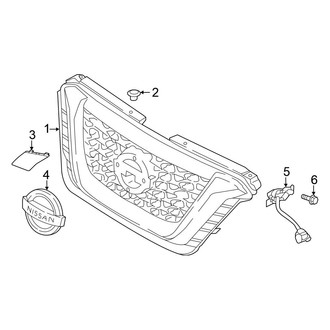 Nissan OE - Front Bumper & Grille - Grille & Components