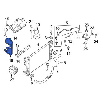 Nissan OE - Front Left Radiator Support Baffle