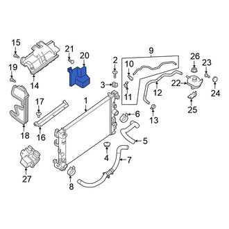 Nissan OE - Front Inner Lower Radiator Support Air Duct