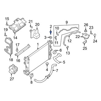 Nissan OE - Left Radiator Mount Pin
