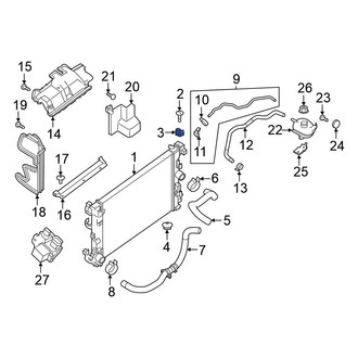 Nissan OE - Upper Inverter Cooler Insulator