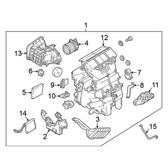 Nissan OE - Air Conditioner & Heater - Evaporator & Heater Components