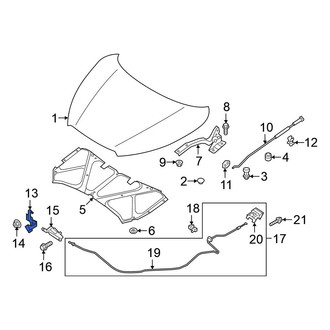Nissan OE - Front Hood Safety Catch