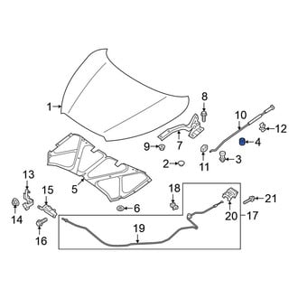 Nissan OE - Front Hood Stop Buffer