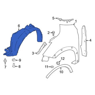 Nissan OE - Front Right Fender Splash Shield