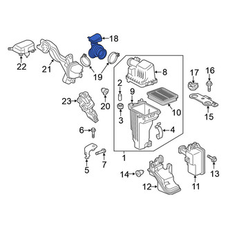 Nissan OE - Rear Engine Air Intake Hose