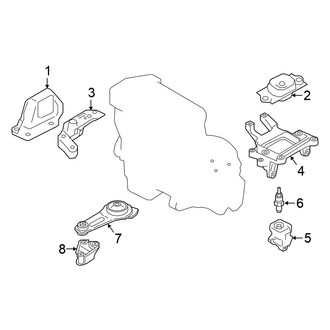 Nissan OE - Engine / Transaxle - Engine & Transmission Mounting
