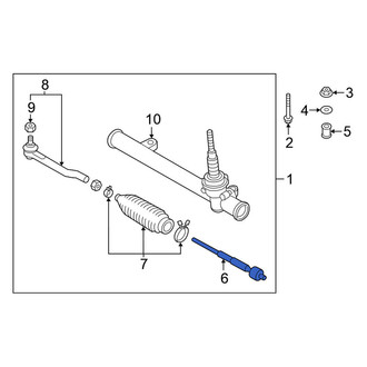 Nissan OE - Inner Steering Tie Rod End