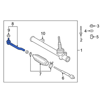 Nissan OE - Left Outer Steering Tie Rod End