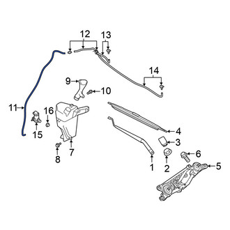 Nissan OE - Front Windshield Washer Hose