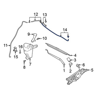 Nissan OE - Front Left Windshield Washer Nozzle