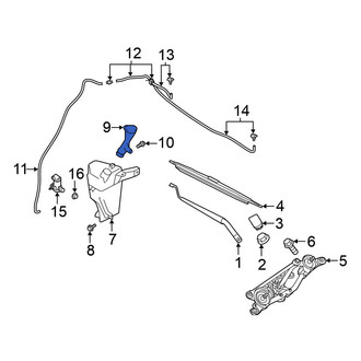 Nissan OE - Front Washer Fluid Reservoir Filler Pipe