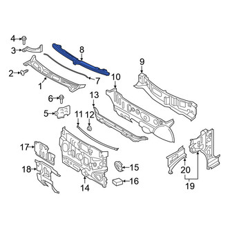 Nissan OE - Front Cowl Grille Panel