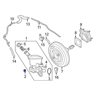 Nissan OE - Brake Master Cylinder Nut