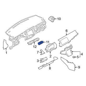Nissan OE - Front Center Left Dashboard Air Vent