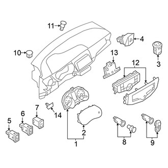 Nissan OE - Instrument Panel - Cluster & Switches
