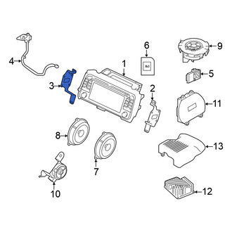 Nissan OE - Left Radio Bracket