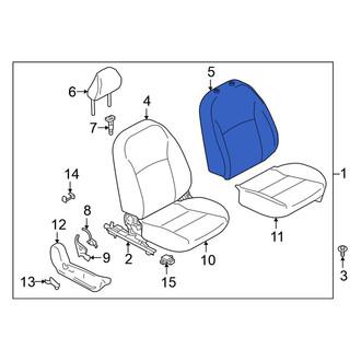 Nissan OE - Front Right Seat Back Cushion Cover