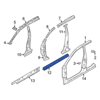 Nissan OE - Front Left Rocker Panel Reinforcement