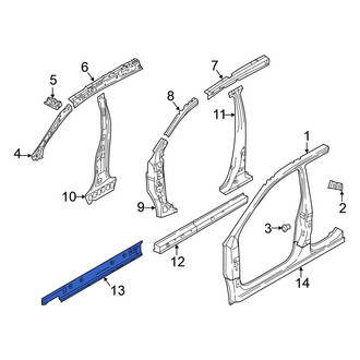 Nissan OE - Front Right Inner Rocker Panel
