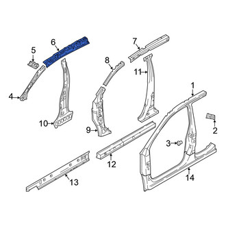 Nissan OE - Front Left Roof Side Rail