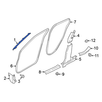 Nissan OE - Left Body A-Pillar Trim Panel