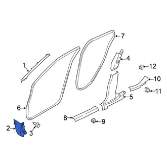 Nissan OE - Front Left Kick Panel Trim