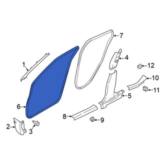 Nissan OE - Front Right Inner Door Seal