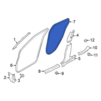 Nissan OE - Rear Right Inner Door Seal