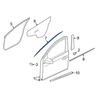 Nissan OE - Front Left Trim Stripe Tape
