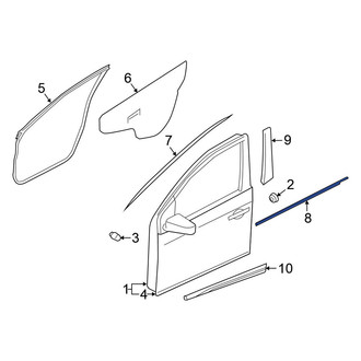 Nissan OE - Front Right Door Belt Molding