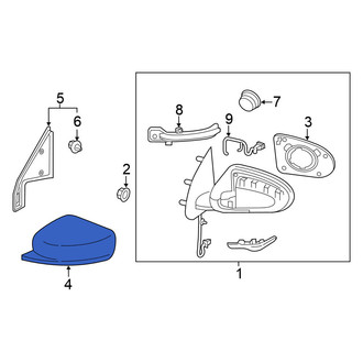 Nissan OE - Front Left Door Mirror Cover