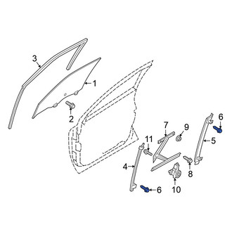 Nissan OE - Window Regulator Guide Screw