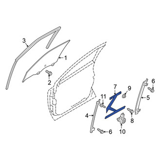 Nissan OE - Front Right Window Regulator