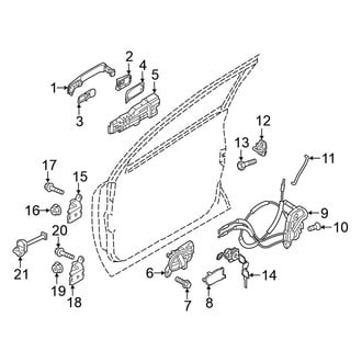 Nissan OE - Front Door - Lock & Hardware