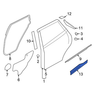 Nissan OE - Front Left Door Molding