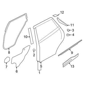Nissan OE - Rear Door - Door & Components