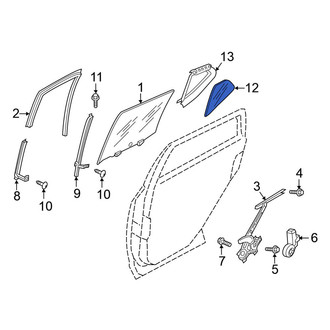 Nissan OE - Rear Left Quarter Glass