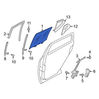 Nissan OE - Front Left Door Glass