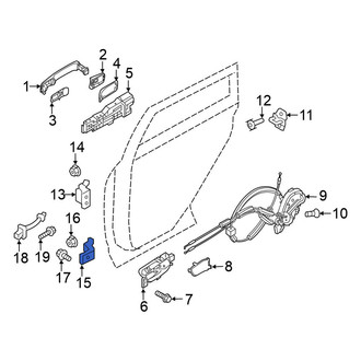 Nissan OE - Front Lower Door Hinge