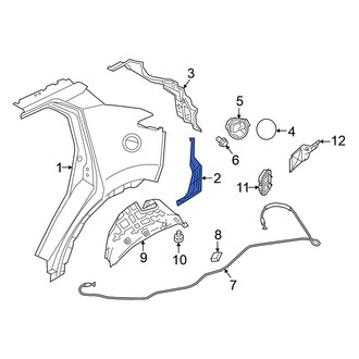 Nissan OE - Rear Left Bumper Cover Bracket