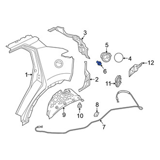Nissan OE - Rear Left Fuel Door Latch