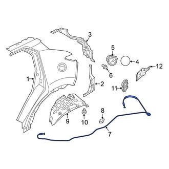 Nissan OE - Rear Left Fuel Filler Door Release Cable
