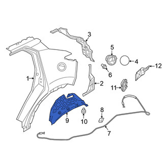 Nissan OE - Rear Left Inner Quarter Panel Splash Shield