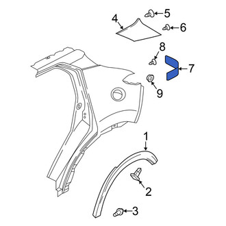 Nissan OE - Rear Left Quarter Panel Gutter
