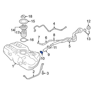 Nissan OE - Lower Fuel Filler Hose Clamp