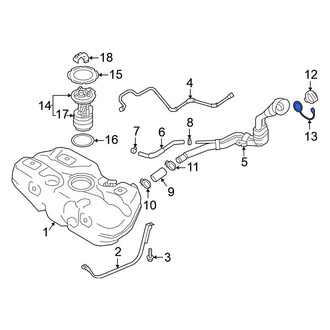 Nissan OE - Fuel Tank Cap Clip