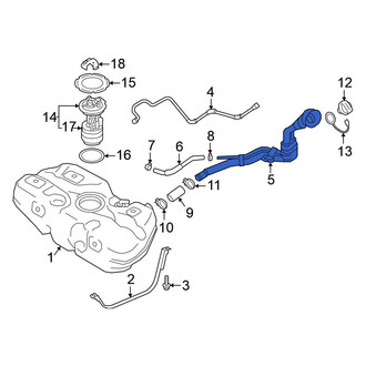 Nissan OE - Fuel Filler Hose